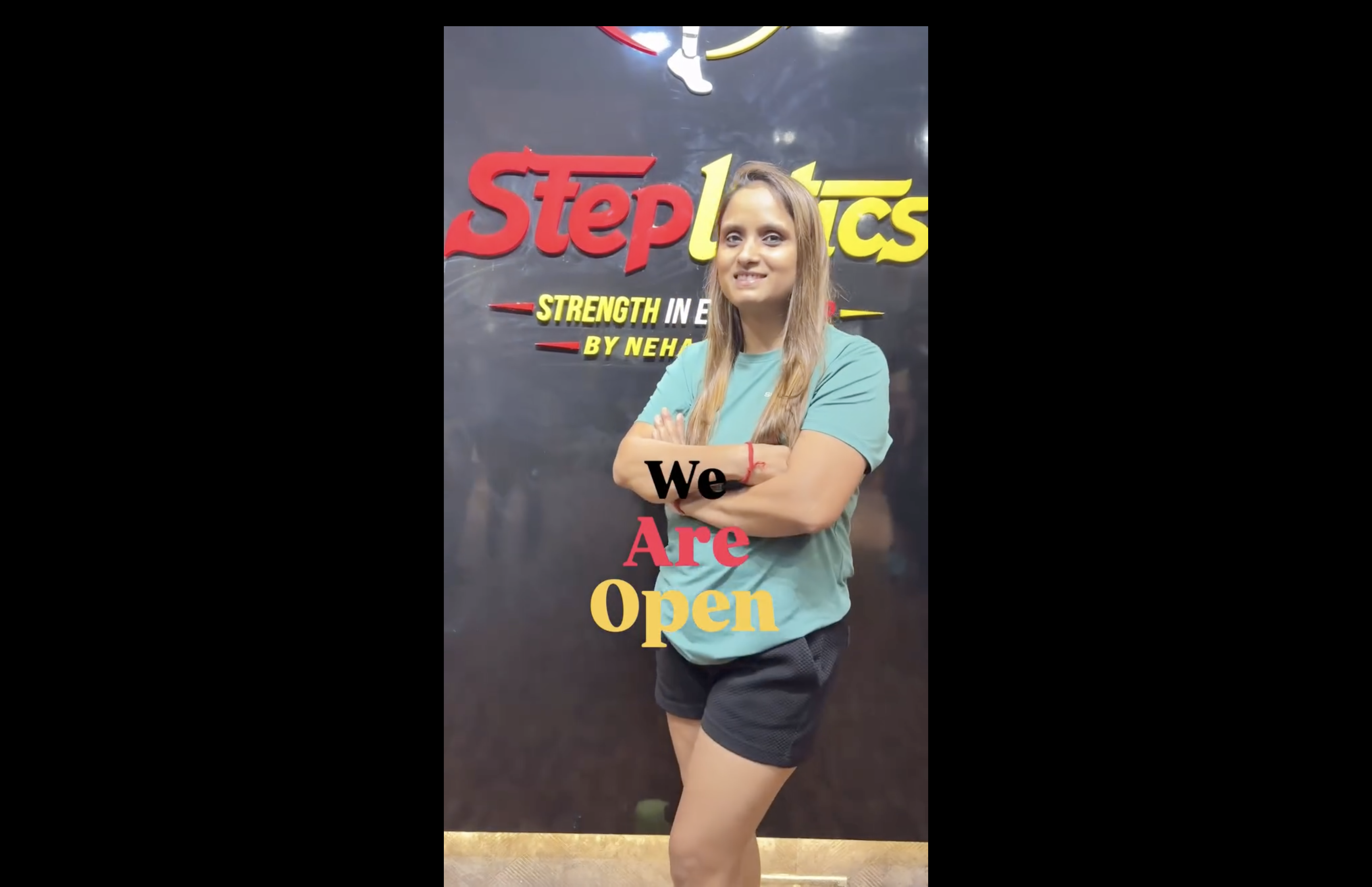 Neha Udyan, founder of Stepletics, in the studio